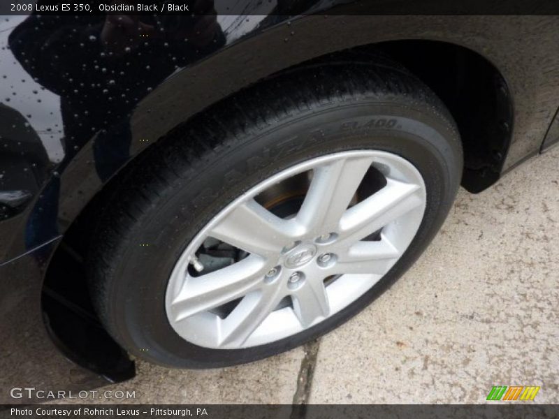 Obsidian Black / Black 2008 Lexus ES 350