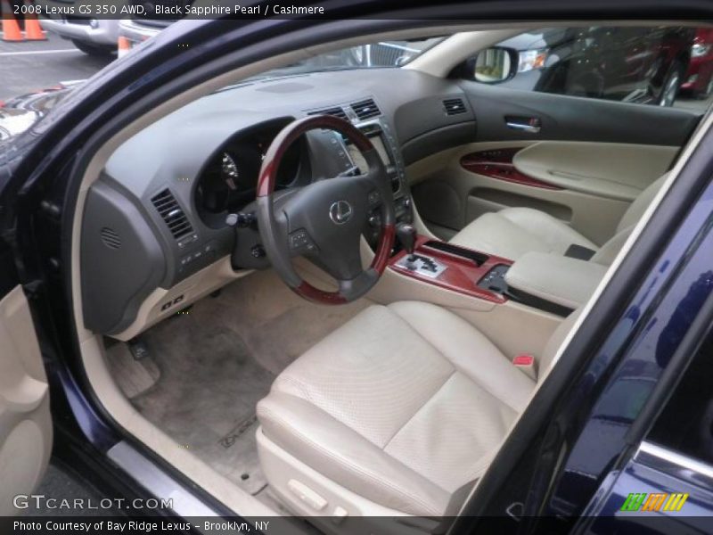 Black Sapphire Pearl / Cashmere 2008 Lexus GS 350 AWD