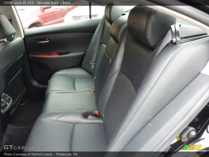 Obsidian Black / Black 2008 Lexus ES 350