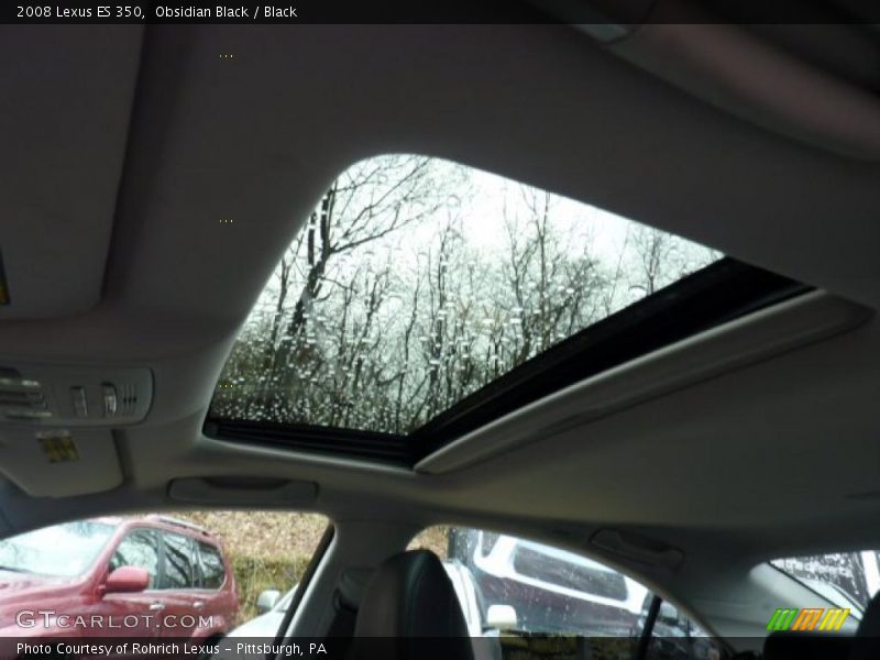 Obsidian Black / Black 2008 Lexus ES 350