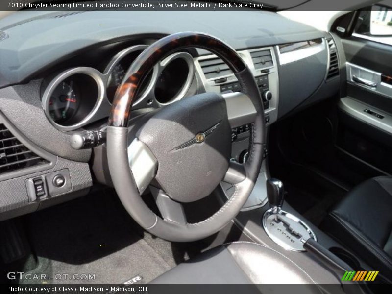 Silver Steel Metallic / Dark Slate Gray 2010 Chrysler Sebring Limited Hardtop Convertible