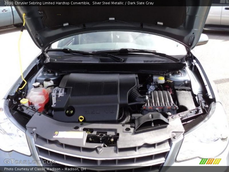 Silver Steel Metallic / Dark Slate Gray 2010 Chrysler Sebring Limited Hardtop Convertible