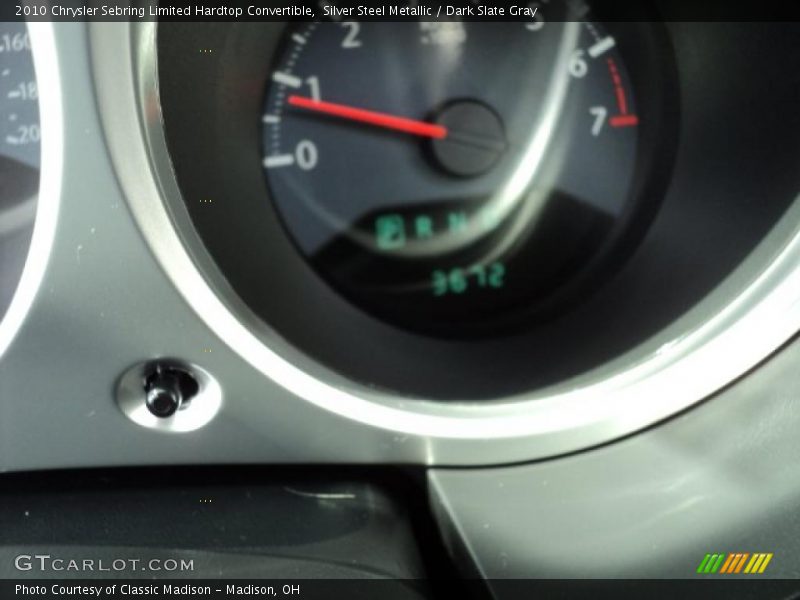 Silver Steel Metallic / Dark Slate Gray 2010 Chrysler Sebring Limited Hardtop Convertible