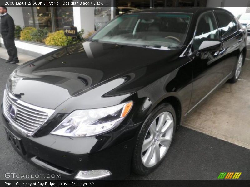 Obsidian Black / Black 2008 Lexus LS 600h L Hybrid