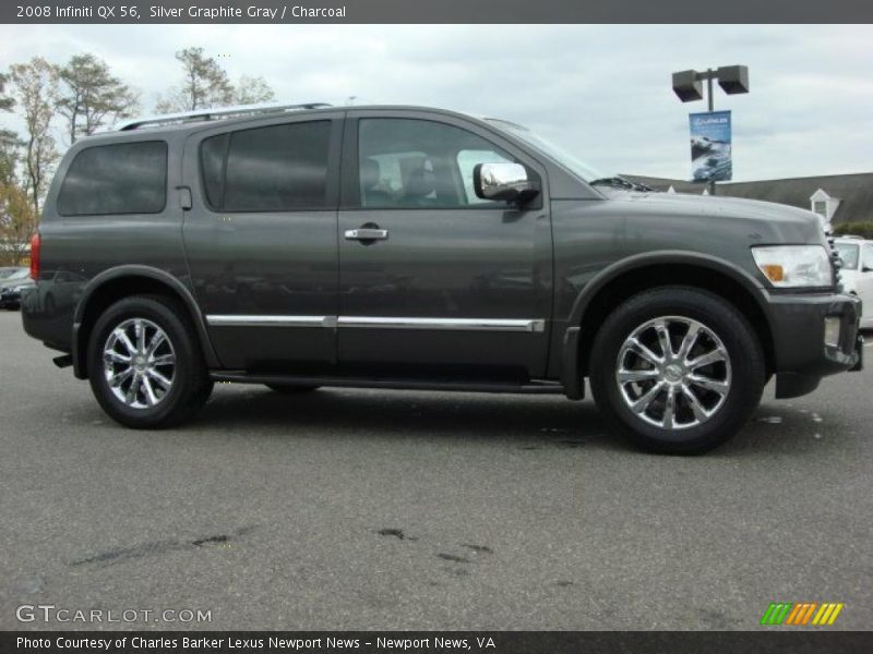 Silver Graphite Gray / Charcoal 2008 Infiniti QX 56