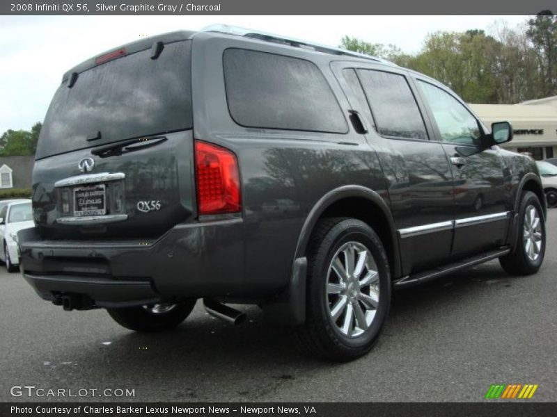Silver Graphite Gray / Charcoal 2008 Infiniti QX 56