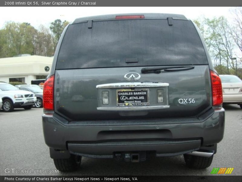 Silver Graphite Gray / Charcoal 2008 Infiniti QX 56