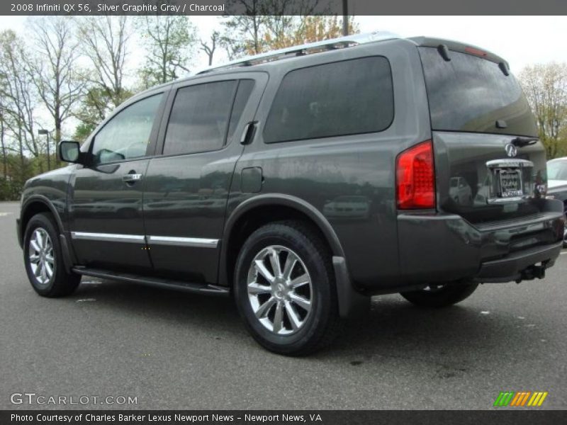 Silver Graphite Gray / Charcoal 2008 Infiniti QX 56