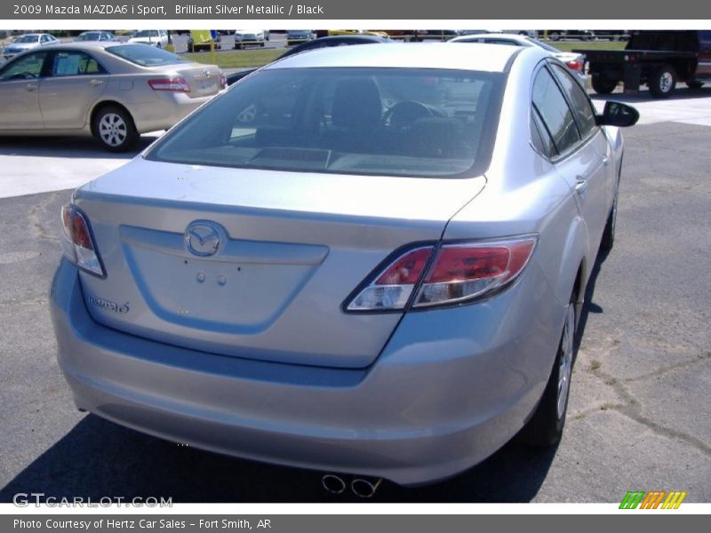 Brilliant Silver Metallic / Black 2009 Mazda MAZDA6 i Sport