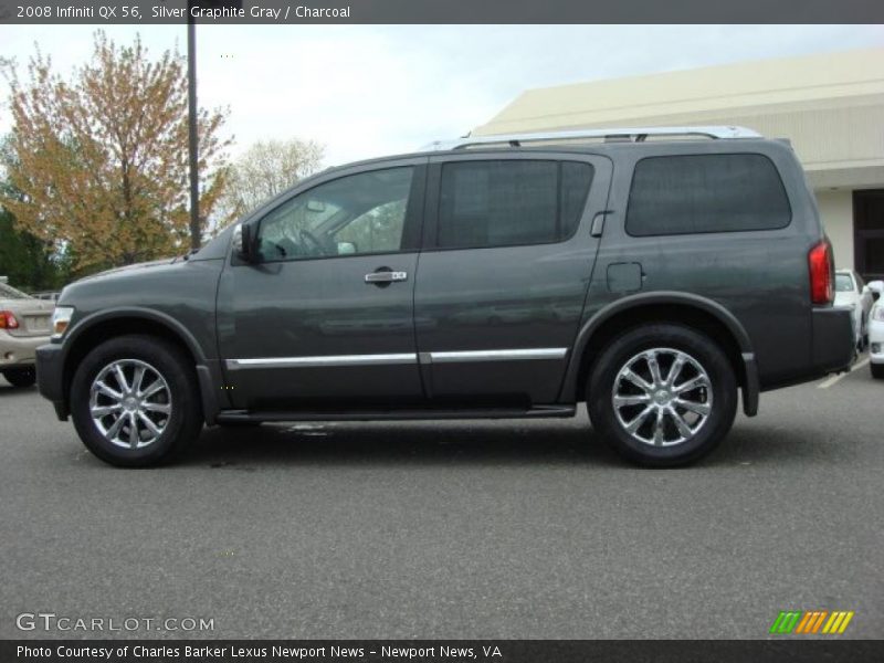 Silver Graphite Gray / Charcoal 2008 Infiniti QX 56