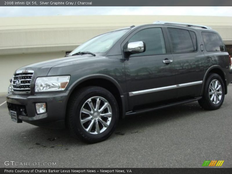 Silver Graphite Gray / Charcoal 2008 Infiniti QX 56
