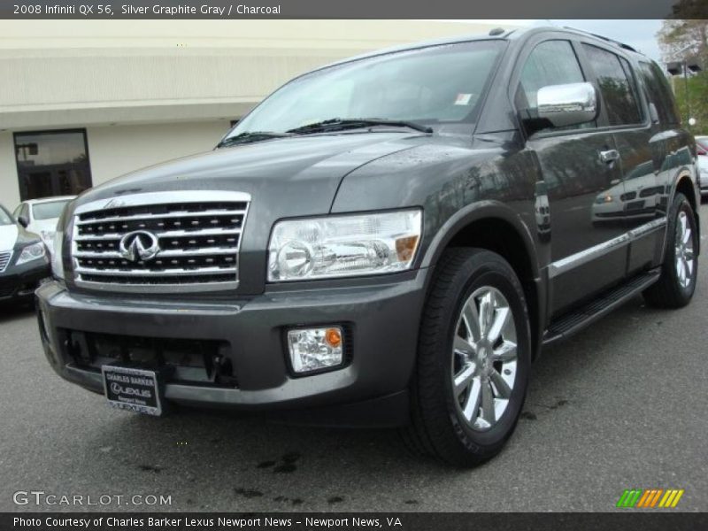 Silver Graphite Gray / Charcoal 2008 Infiniti QX 56