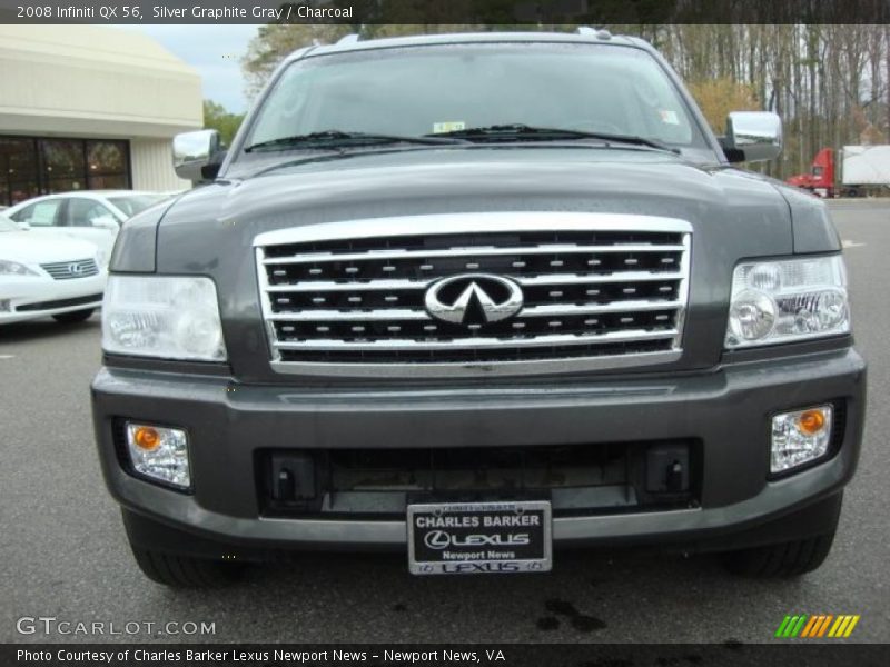 Silver Graphite Gray / Charcoal 2008 Infiniti QX 56