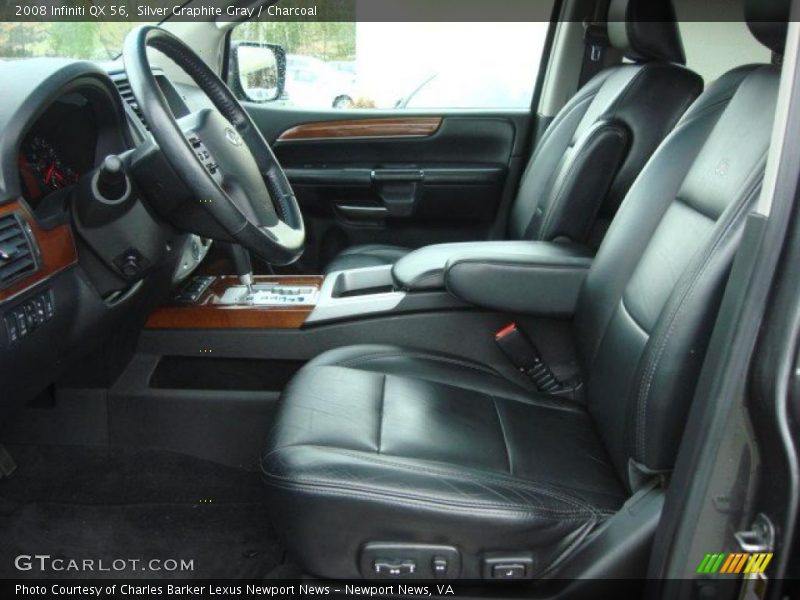 Silver Graphite Gray / Charcoal 2008 Infiniti QX 56