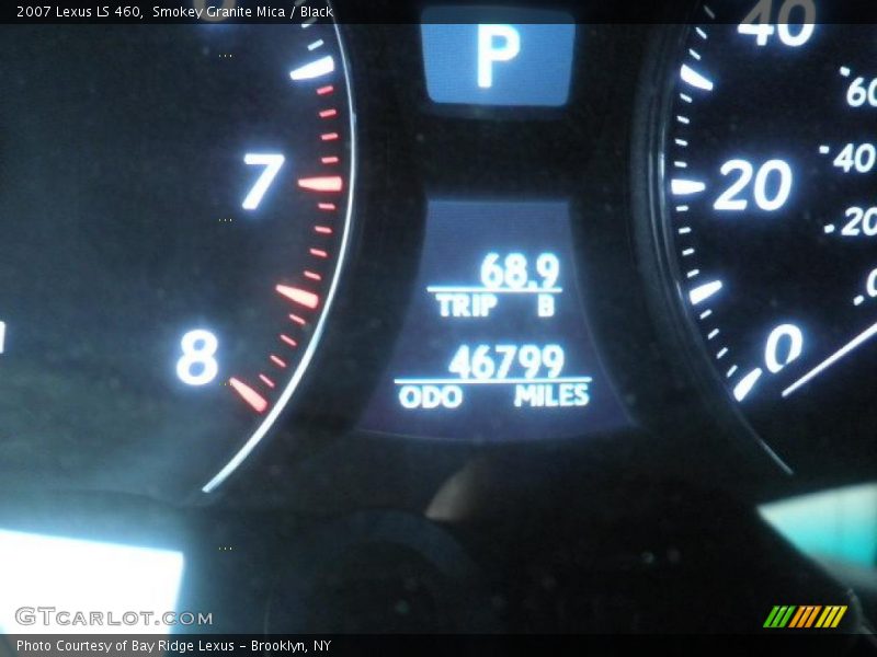 Smokey Granite Mica / Black 2007 Lexus LS 460