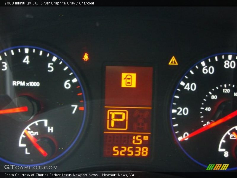 Silver Graphite Gray / Charcoal 2008 Infiniti QX 56