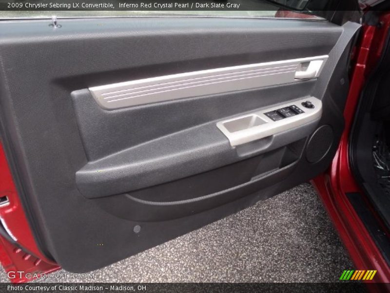 Inferno Red Crystal Pearl / Dark Slate Gray 2009 Chrysler Sebring LX Convertible