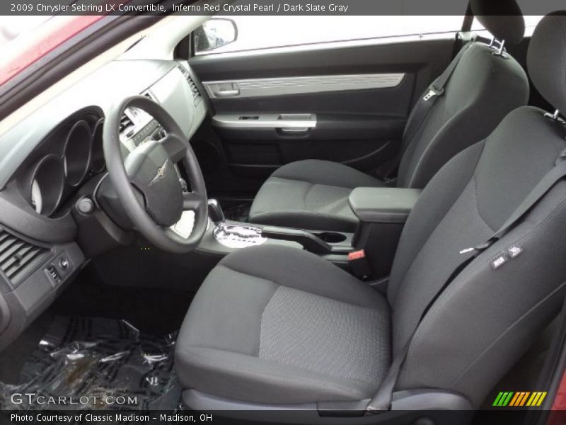 Inferno Red Crystal Pearl / Dark Slate Gray 2009 Chrysler Sebring LX Convertible