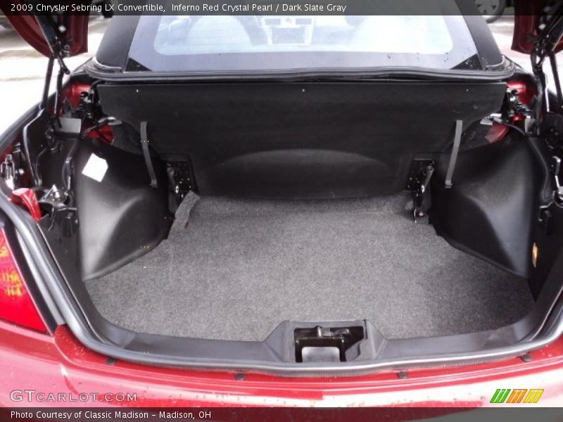Inferno Red Crystal Pearl / Dark Slate Gray 2009 Chrysler Sebring LX Convertible