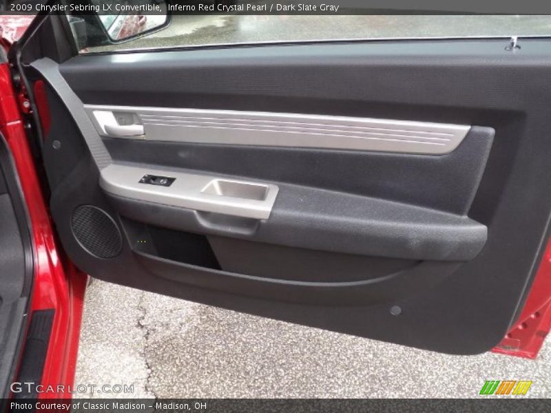 Inferno Red Crystal Pearl / Dark Slate Gray 2009 Chrysler Sebring LX Convertible