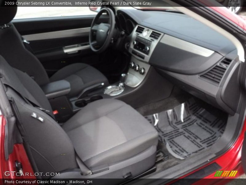 Inferno Red Crystal Pearl / Dark Slate Gray 2009 Chrysler Sebring LX Convertible