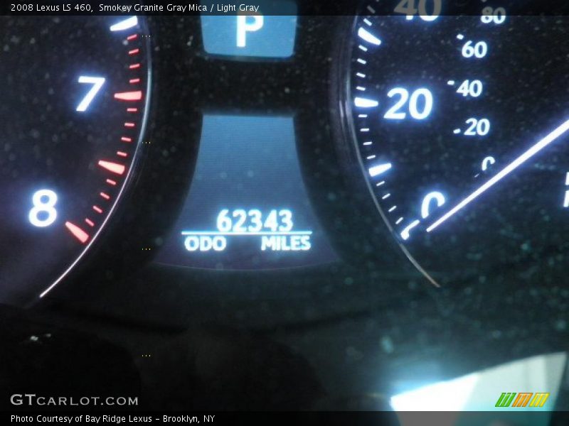 Smokey Granite Gray Mica / Light Gray 2008 Lexus LS 460