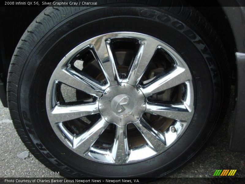 Silver Graphite Gray / Charcoal 2008 Infiniti QX 56