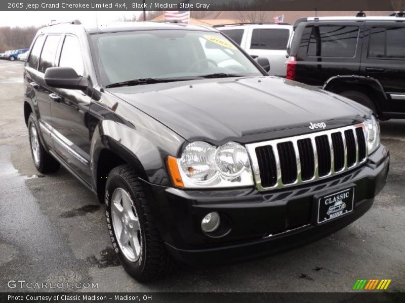 Black / Medium Slate Gray 2005 Jeep Grand Cherokee Limited 4x4