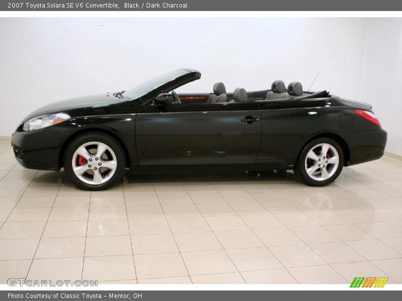 Black / Dark Charcoal 2007 Toyota Solara SE V6 Convertible