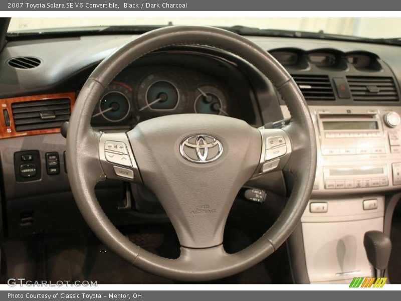 Black / Dark Charcoal 2007 Toyota Solara SE V6 Convertible