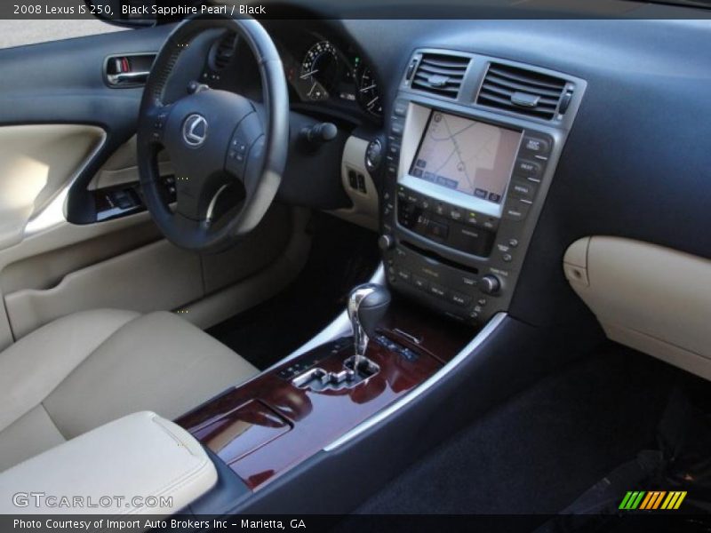 Black Sapphire Pearl / Black 2008 Lexus IS 250