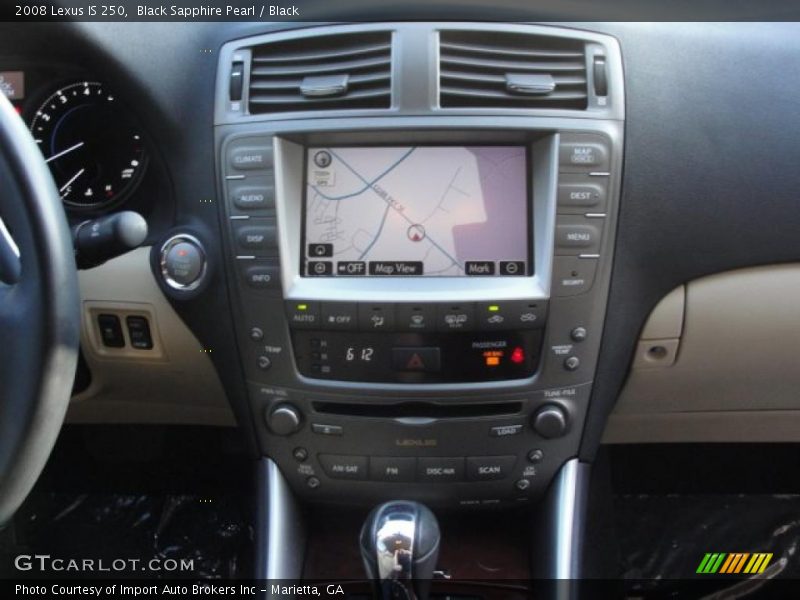 Black Sapphire Pearl / Black 2008 Lexus IS 250