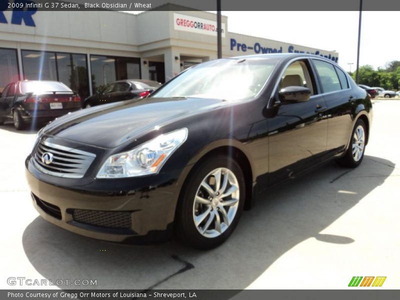Black Obsidian / Wheat 2009 Infiniti G 37 Sedan