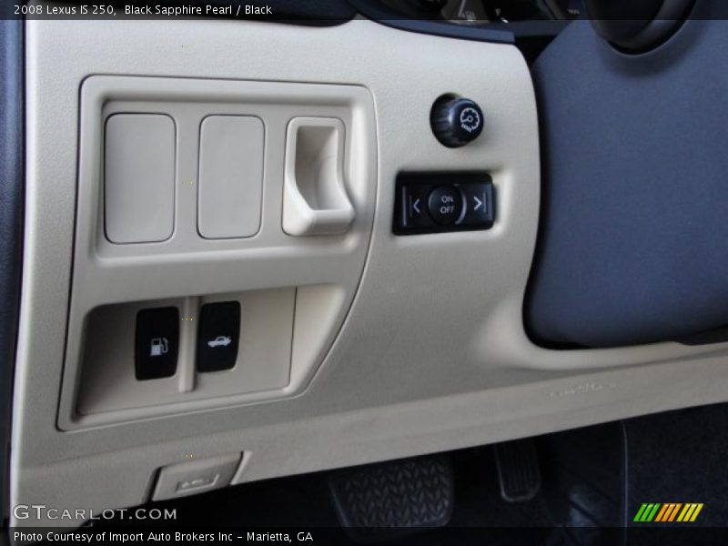 Black Sapphire Pearl / Black 2008 Lexus IS 250