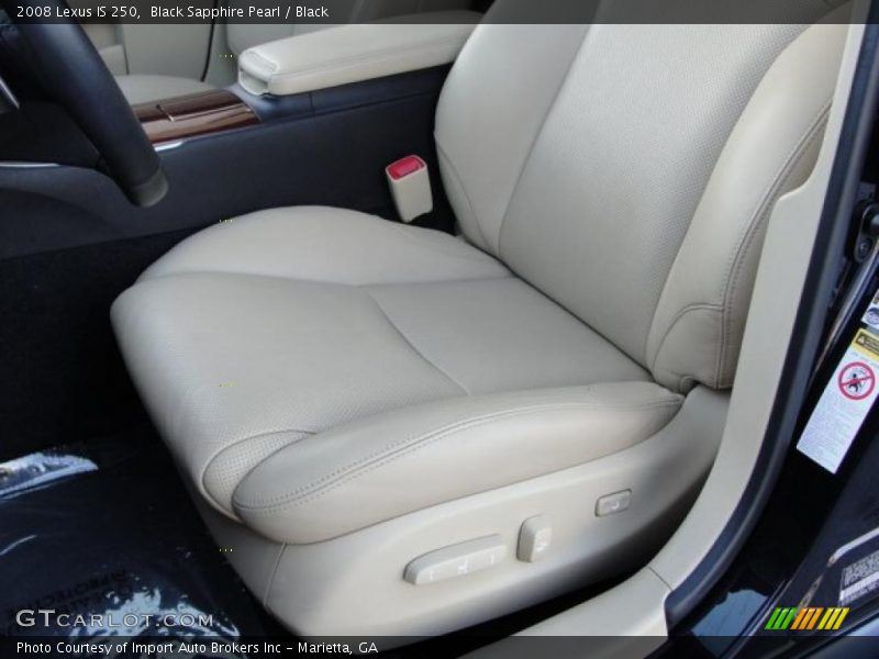 Black Sapphire Pearl / Black 2008 Lexus IS 250