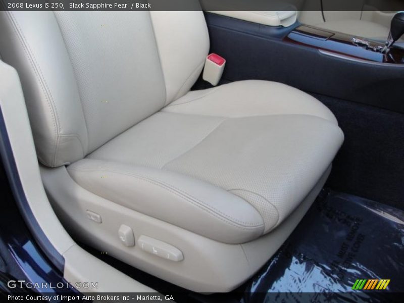 Black Sapphire Pearl / Black 2008 Lexus IS 250
