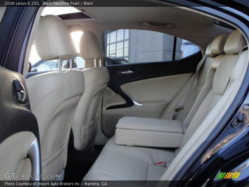 Black Sapphire Pearl / Black 2008 Lexus IS 250