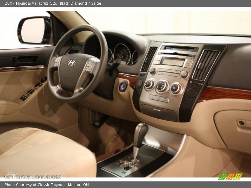 Black Diamond / Beige 2007 Hyundai Veracruz GLS