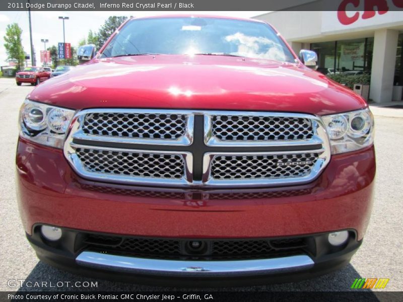 Inferno Red Crystal Pearl / Black 2011 Dodge Durango Citadel