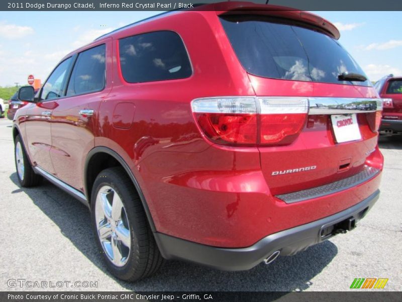 Inferno Red Crystal Pearl / Black 2011 Dodge Durango Citadel