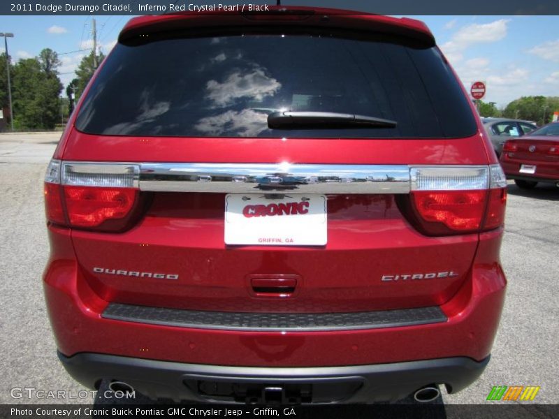 Inferno Red Crystal Pearl / Black 2011 Dodge Durango Citadel
