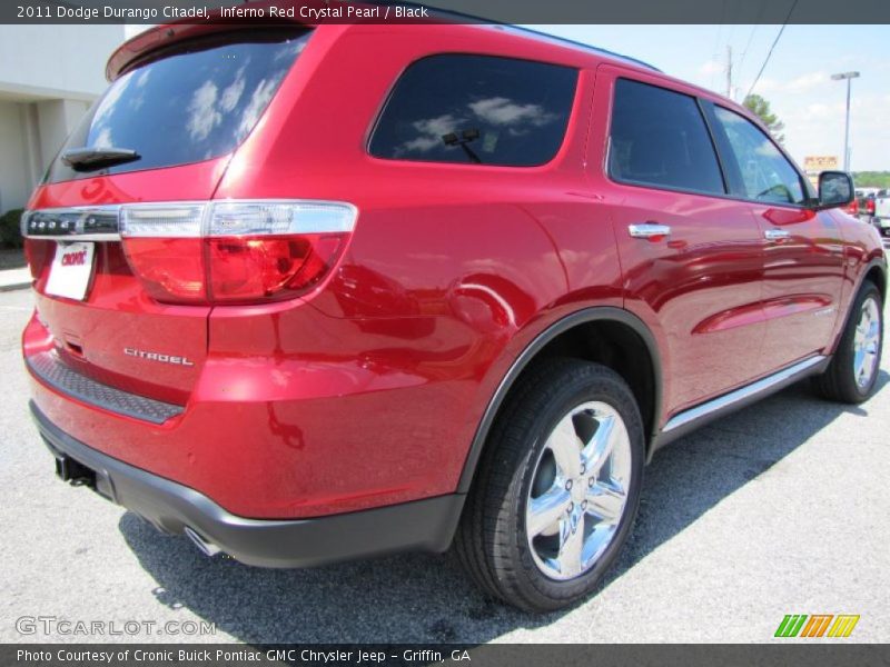 Inferno Red Crystal Pearl / Black 2011 Dodge Durango Citadel