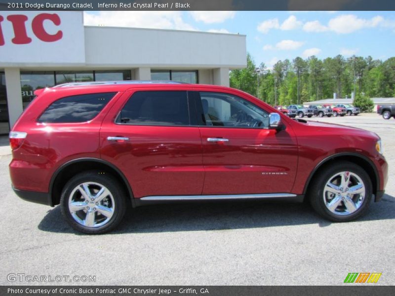Inferno Red Crystal Pearl / Black 2011 Dodge Durango Citadel