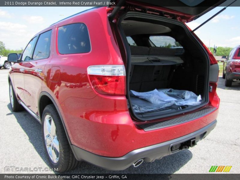 Inferno Red Crystal Pearl / Black 2011 Dodge Durango Citadel