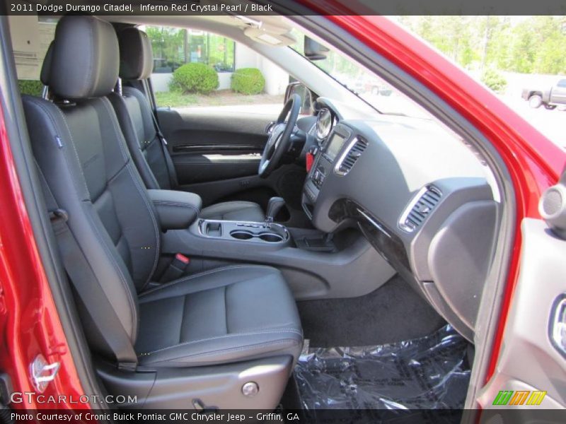 Inferno Red Crystal Pearl / Black 2011 Dodge Durango Citadel