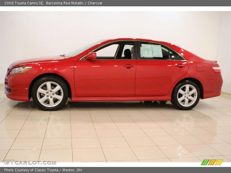 Barcelona Red Metallic / Charcoal 2009 Toyota Camry SE