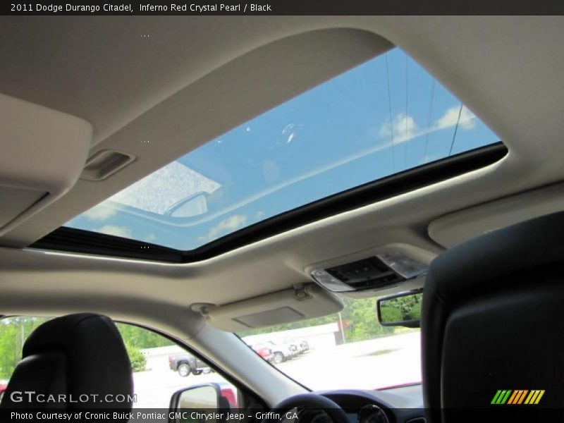 Inferno Red Crystal Pearl / Black 2011 Dodge Durango Citadel