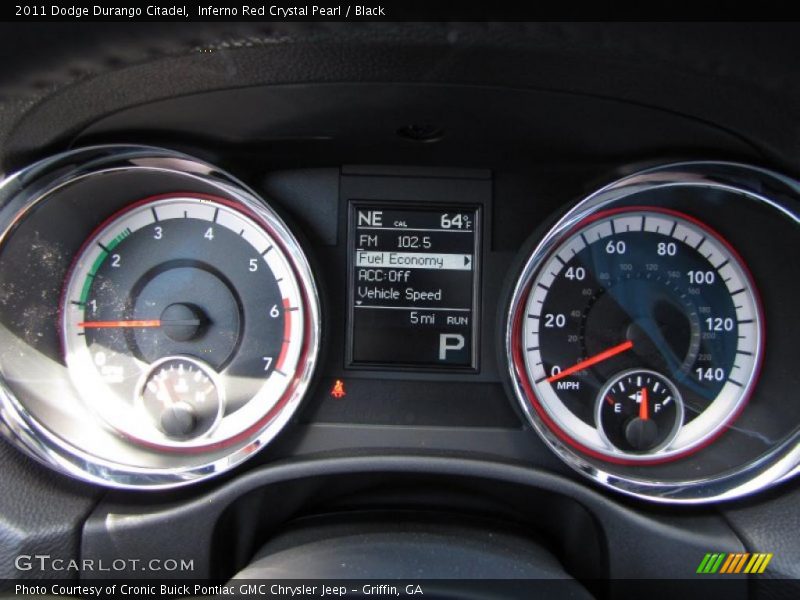 Inferno Red Crystal Pearl / Black 2011 Dodge Durango Citadel