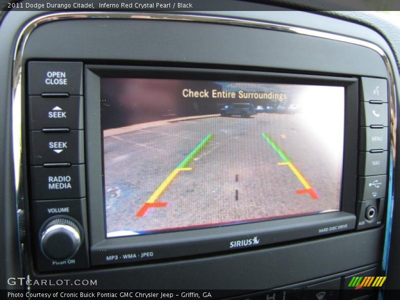 Inferno Red Crystal Pearl / Black 2011 Dodge Durango Citadel