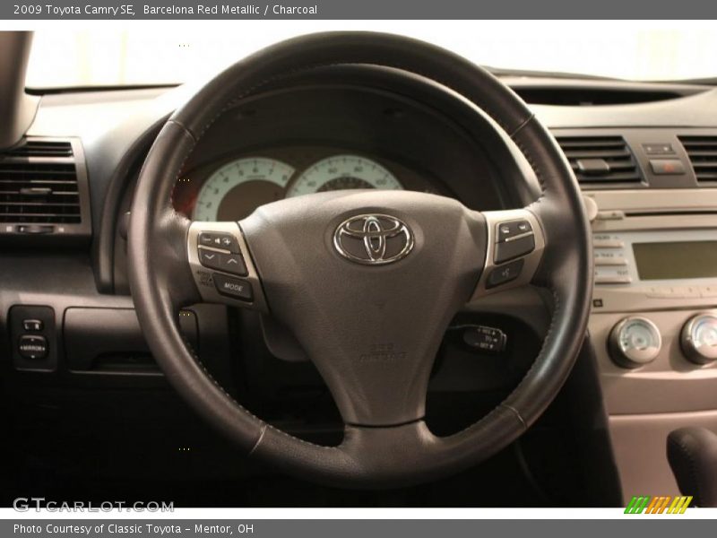Barcelona Red Metallic / Charcoal 2009 Toyota Camry SE